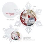 Custom Printed Holiday Snowflake Ornament -  