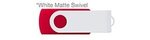 Custom Printed iClick USB 1GB - Red w/ White Swivel