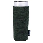 Custom Printed koozie (R) Heather Collapsible Slim Can Kooler - Hunter Green