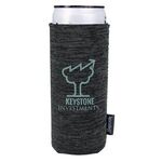 Custom Printed koozie (R) Heather Collapsible Slim Can Kooler -  