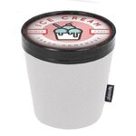 Custom Printed Koozie (R) Ice Cream Cooler - White