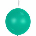 Custom Printed Latex Punch Balloons 16" - Teal