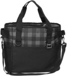 Custom Printed Plaid Insulated Cooler Bag - Medium Gray