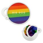 Custom Printed Rainbow Collapsible Fan -  