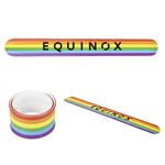 Custom Printed Rainbow Slap Bracelet -  