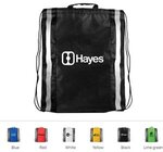 Buy Custom Printed Reflective Drawstring Backpack