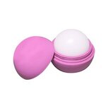 Custom Printed Round Scented Lip Balm - Pink