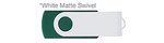 Custom Printed USB 512 MB - Forest Green w/ White Swi