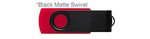 Custom Printed USB 512 MB - Red w/ Black Swivel