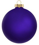 Custom Traditional Glass Ornaments - Blue