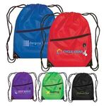 Buy Full Color Vilda Drawstring Backpack with Zippered Front Pocket