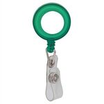 Delfino Badge Holder with Crocodile Clip - Green