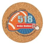 Deluxe Cork Coaster, Full Color Digital - Brown