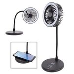 Buy Desktop Fan With Ring Light & Wireless Charger