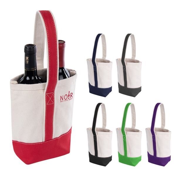 Main Product Image for Custom Imprinted Deux Wine Bottle Tote Bag