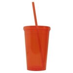 Digital 16 oz. Double Wall Tumbler - Orange