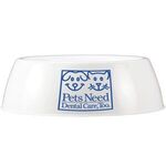 Dog Food Bowl - White