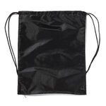 Drawstring Cinch up Backpack - Black