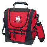 Dual Compartment Kooler Bag - Red