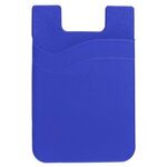 Dual Pocket Cell Phone Sleeve with Adhesive Backing - Royal Blue