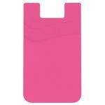 Dual Pocket Silicone Phone Wallet - Pink