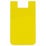 Dual Pocket Silicone Phone Wallet - Yellow