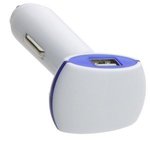 Dual-Port USB Car Charger - Medium Blue