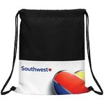 Buy Custom Printed Dye Sublimation 300D Drawstring Backpack