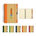 Eco-Inspired Hardcover Notebook & Pen - Full Color -  