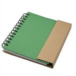 Eco Magnetic Notebook with Sticky Notes & Pen -  