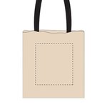 Econo Cotton Tote - Natural-black