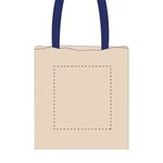 Econo Cotton Tote - Natural-blue