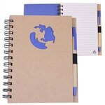 EcoShapes(TM) Recycled Die Cut Notebook: Globe -  