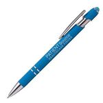 Ellipse Softy Brights w/Stylus - Laser Engraved - Metal Pen -