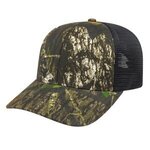 Embroidered Multicam(R) Trucker Mesh Back Cap - Multicam® Black-black