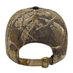 Embroidered Solid Front Camo Back Cap -  