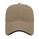 Embroidered X-Tra Value Sandwich Cap - Khaki/black