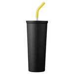 Essex 23oz Stainless Straw Vacuum Insulated Tumbler - Black