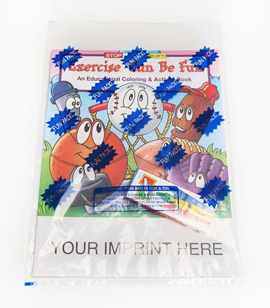 Main Product Image for Exercise Can Be Fun Coloring And Activity Book Fun Pack USA Made