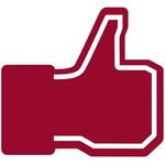 Facebook Like Foam Hand - Maroon