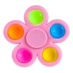 Fidget Popper Flower Shaped Spinner - Pink