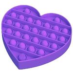 Fidget Popper Heart Shaped Board - Full Color Imprint -  