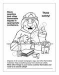 Fire Safety Spanish Coloring and Activity Book -