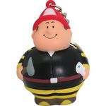 Fireman Bert™ Squeezie® Keychain - Multi Color