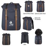 Flap Drawstring Backpack -  