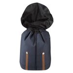 Flap Drawstring Backpack -  