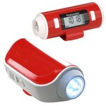 Flashlight And Siren Pedometer - Medium Red