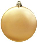 Flat Satin Finish Shatterproof Ornament - Gold