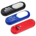 Flip N Flash COB Light  Bottle Opener - Medium Red