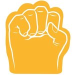 Foam Fist Hand - Athletic Gold